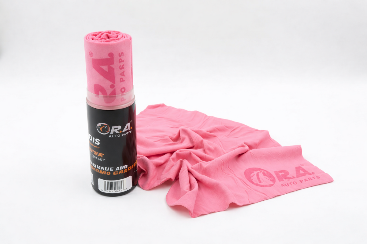 Pink Shammy Car Drying Towel 26x17 PVA Super Absorbent Synthetic Chamois R.A. 1-