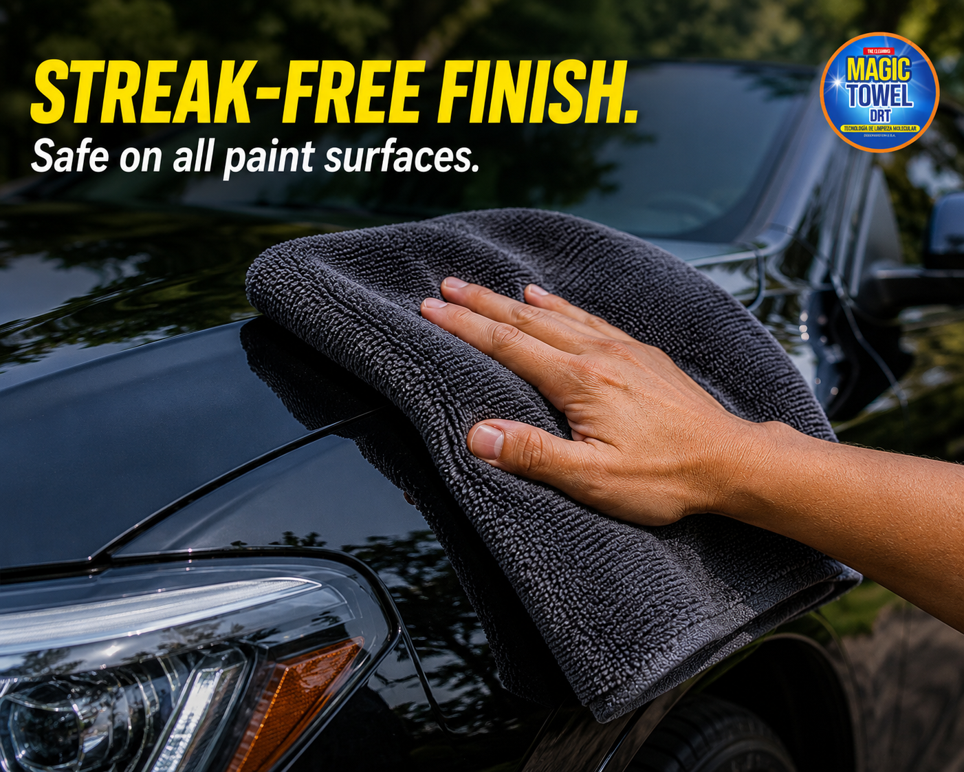 5-Pack Microfiber Car Detailing Towels 16x16 500 GSM Twisted Terry Scratch-Free