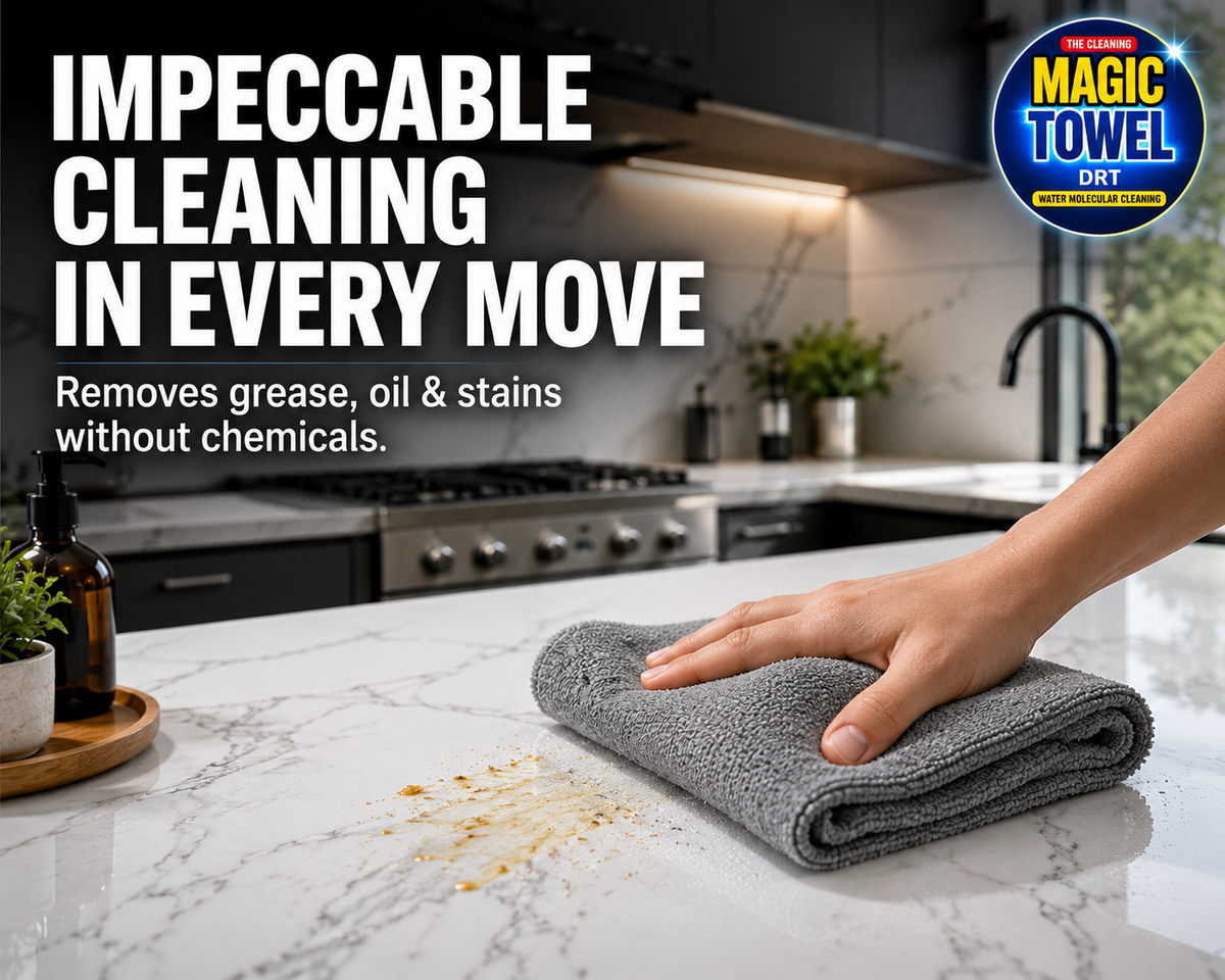 Magic Towel 3-Pack PVA Microfiber Cloth 12x24 Ultra Absorbent Lint Free Multiuso