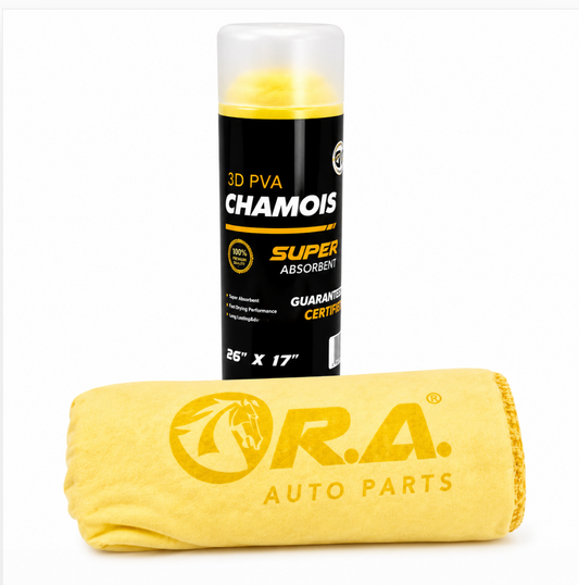 Yellow Shammy Car Drying Towel 26x17 PVA Super Absorbent Synthetic Chamois R.A 1