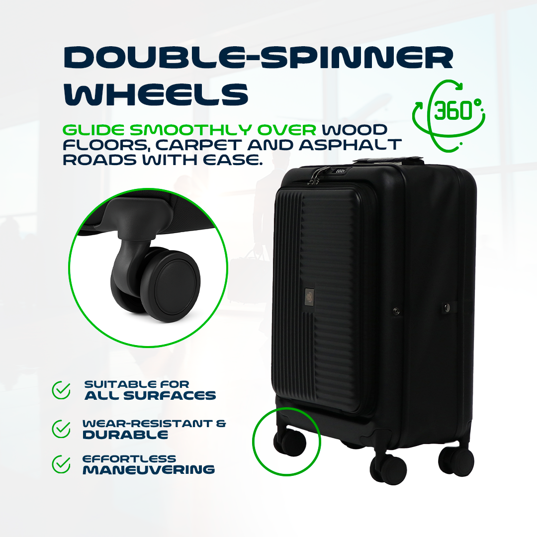 20Inch Collapsible Carry-On Suitcase Expandable Foldable TSA Lock Spinner Global