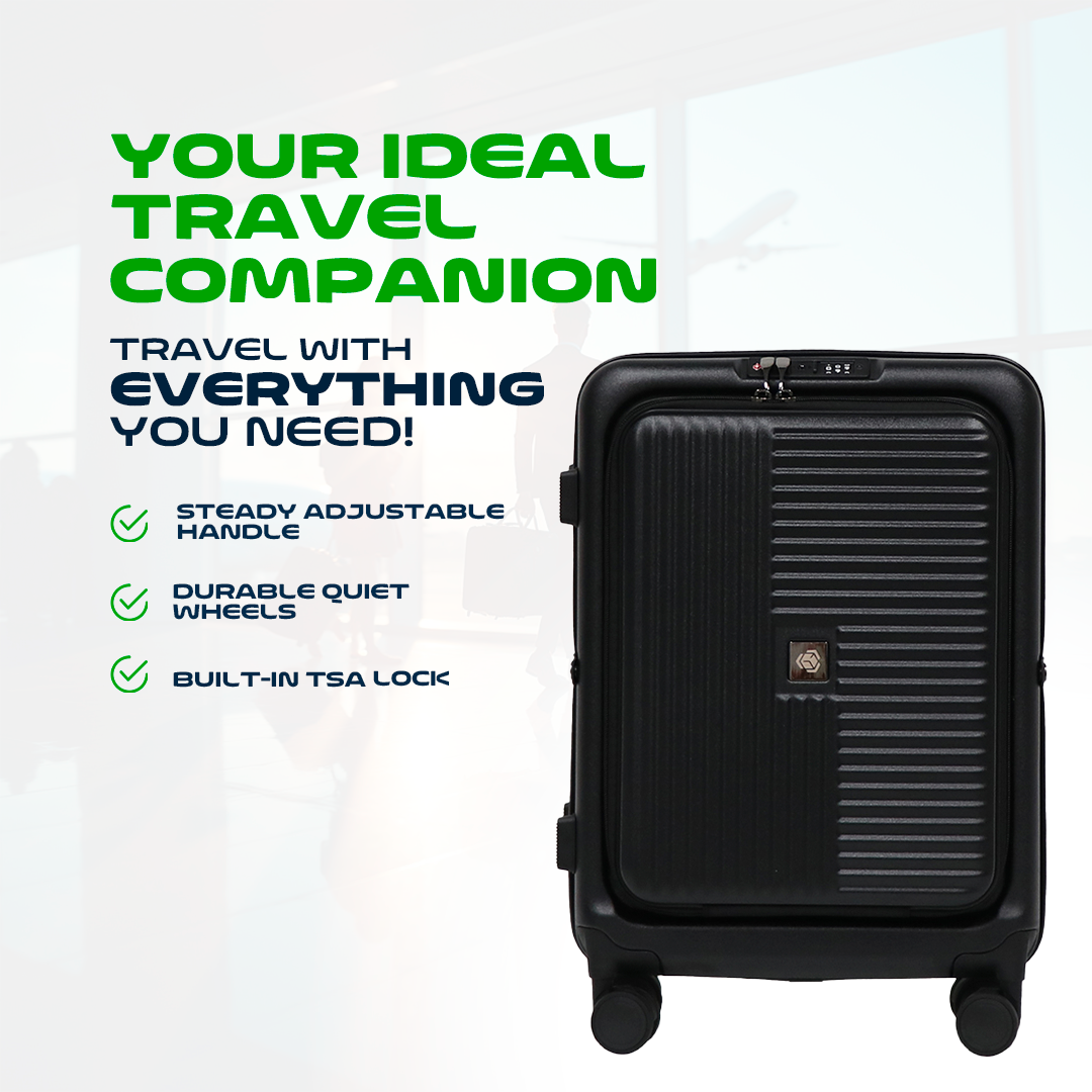 20Inch Collapsible Carry-On Suitcase Expandable Foldable TSA Lock Spinner Global