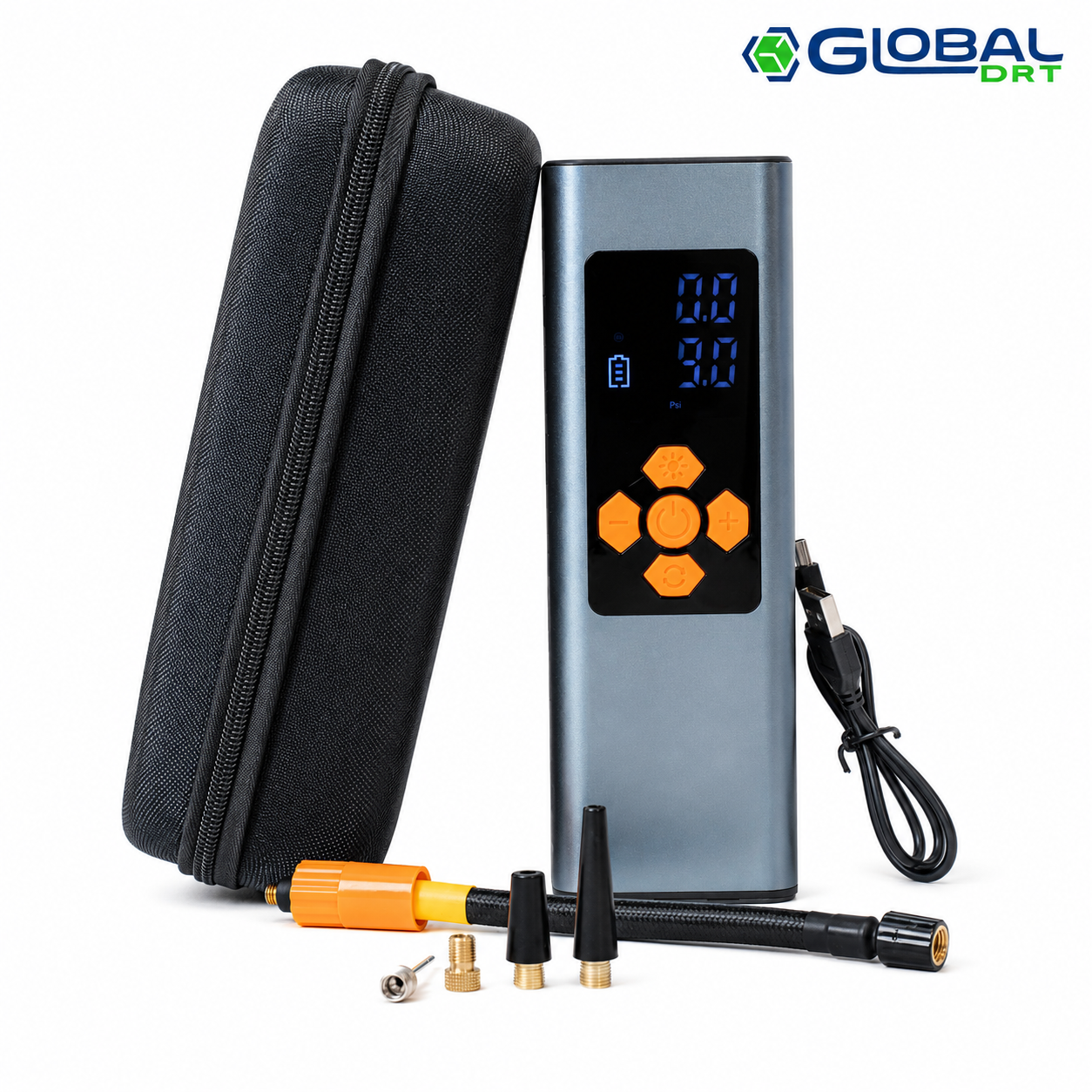 Portable Digital Tire Inflator 150 PSI Cordless Rechargeable Compressor Car Bike