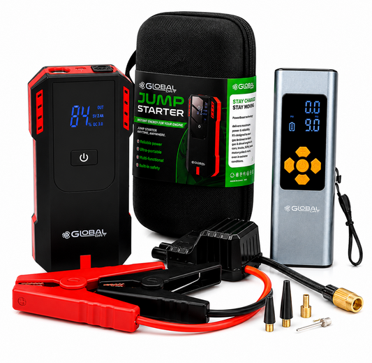 2-in-1 Jump Starter + Tire Inflator Combo 150PSI Portable Air Pump Car Battery