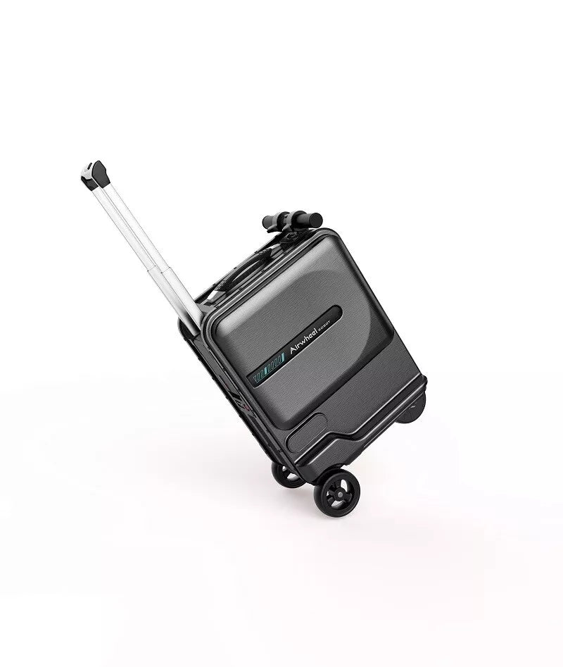 SE3miniT 20 Inch Electrical Riding On Suitcases Luggage Scooters Carry On Smart Luggage (Black)