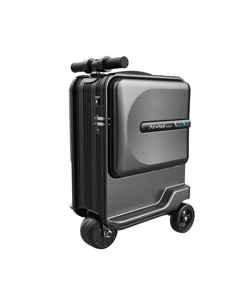 SE3miniT 20 Inch Electrical Riding On Suitcases Luggage Scooters Carry On Smart Luggage (Black)